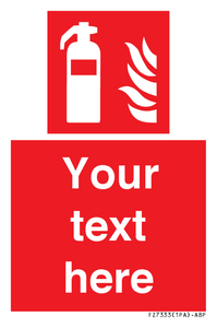 Custom Fire extinguisher Sign